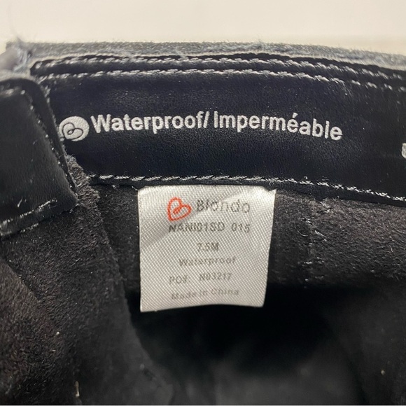 Blondo Nanite Black Suede Waterproof Bootie 7 1/2 - Picture 10 of 14